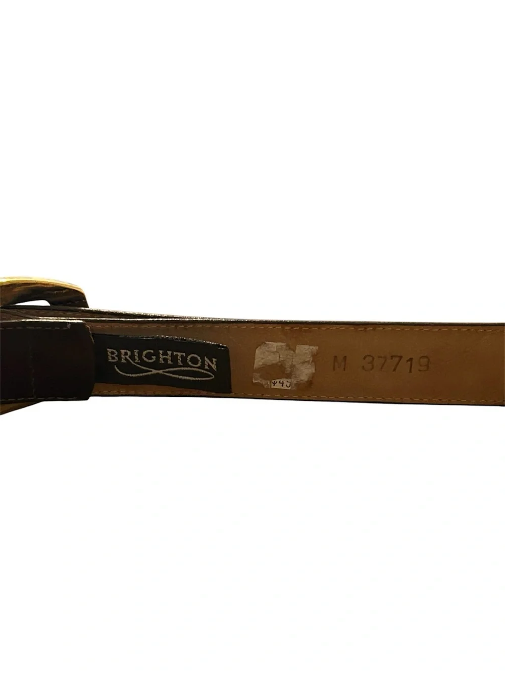 Vintage Brighton Patent Leather Hinge Belt